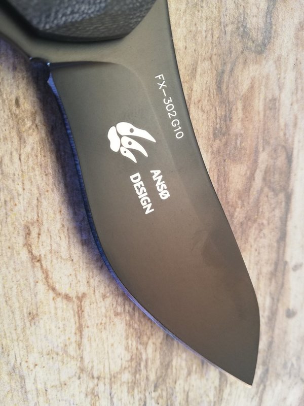 FOX knives ANSO FLIPPER Black G10 Taschenmesser Klappmesser Italy