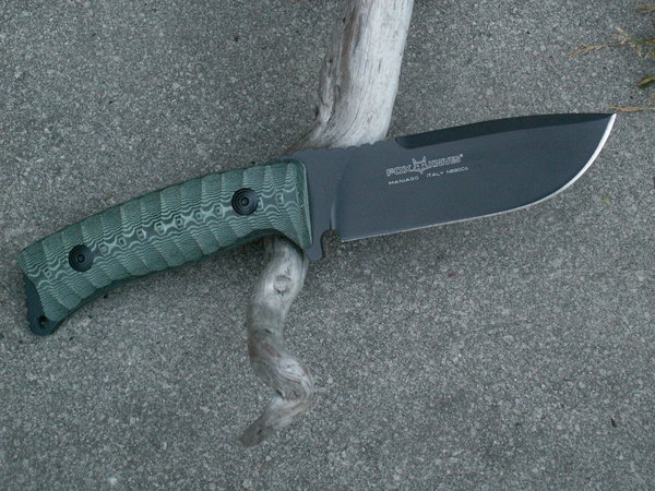 FOX knives PRO HUNTER Green Micarta fixed blade Jagdmesser Gürtelmesser rostfrei N690Co Stahl Italy