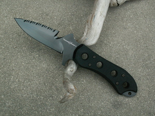FOX knives FKMD TECNO REEF 2 Tauchermesser G10 Griff FKMD Diving Knife DLC Italy